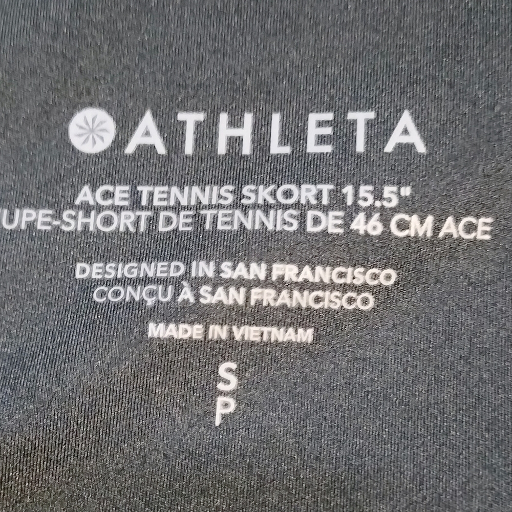 (Euc) Athleta Ace Tennis Skort 15.5" Small Athletic Skirt Pickleball Golf Active View 6